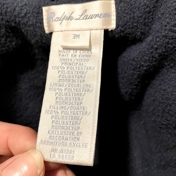 Ralph Lauren 3m navy quilted snowsuit N.O.T. - Picture 9 of 10